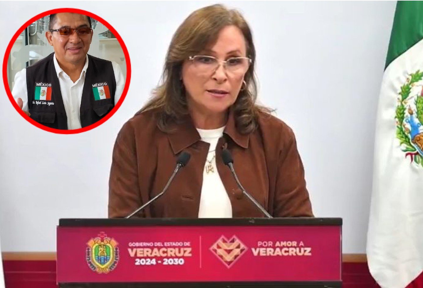 La gobernadora Rocío Nahle aclara que en el estado no existe el delito de “terrorismo”.