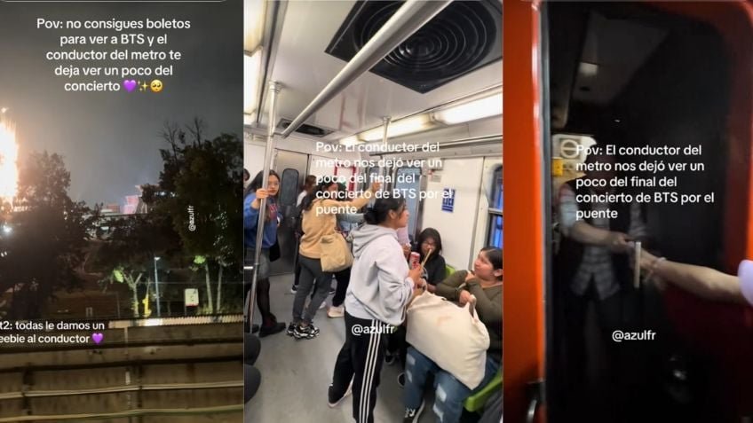 Conductor del Metro detiene marcha en puente elevado para que las ARMYS vean de lejos a BTS; lo llenan de freebies en agradecimiento | VIDEOS