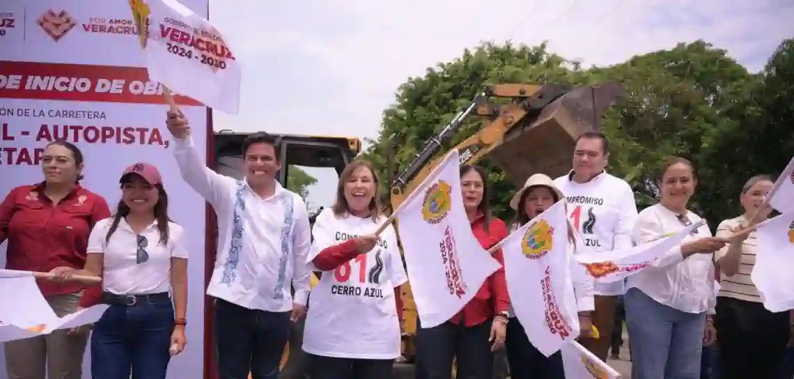 Cumple Rocío Nahle compromiso 81; inicia construcción de la carretera de Cerro Azul a la autopista Cumple Rocío Nahle compromiso 81; inicia construcción de la carretera de Cerro Azul a la autopista