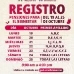 Del 19 al 25 de octubre se realiza el registro a las Pensiones para Adultos Mayores y Mujeres Bienestar: Leticia Ramírez