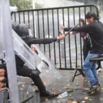 Sheinbaum condena uso de chorros de agua durante protesta en Guadalajara