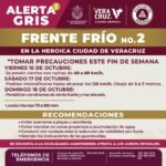 Llama Ayuntamiento de Veracruz a tomar medidas preventivas por lluvias y vientos del norte