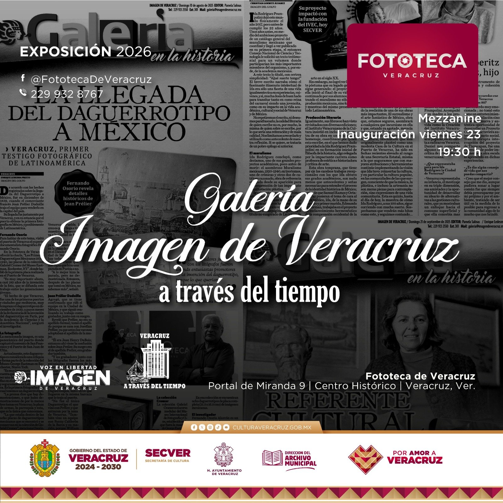 Inaugura SECVER las exposiciones La piel de la ciudad y Galería Imagen de Veracruz Inaugura SECVER las exposiciones La piel de la ciudad y Galería Imagen de Veracruz