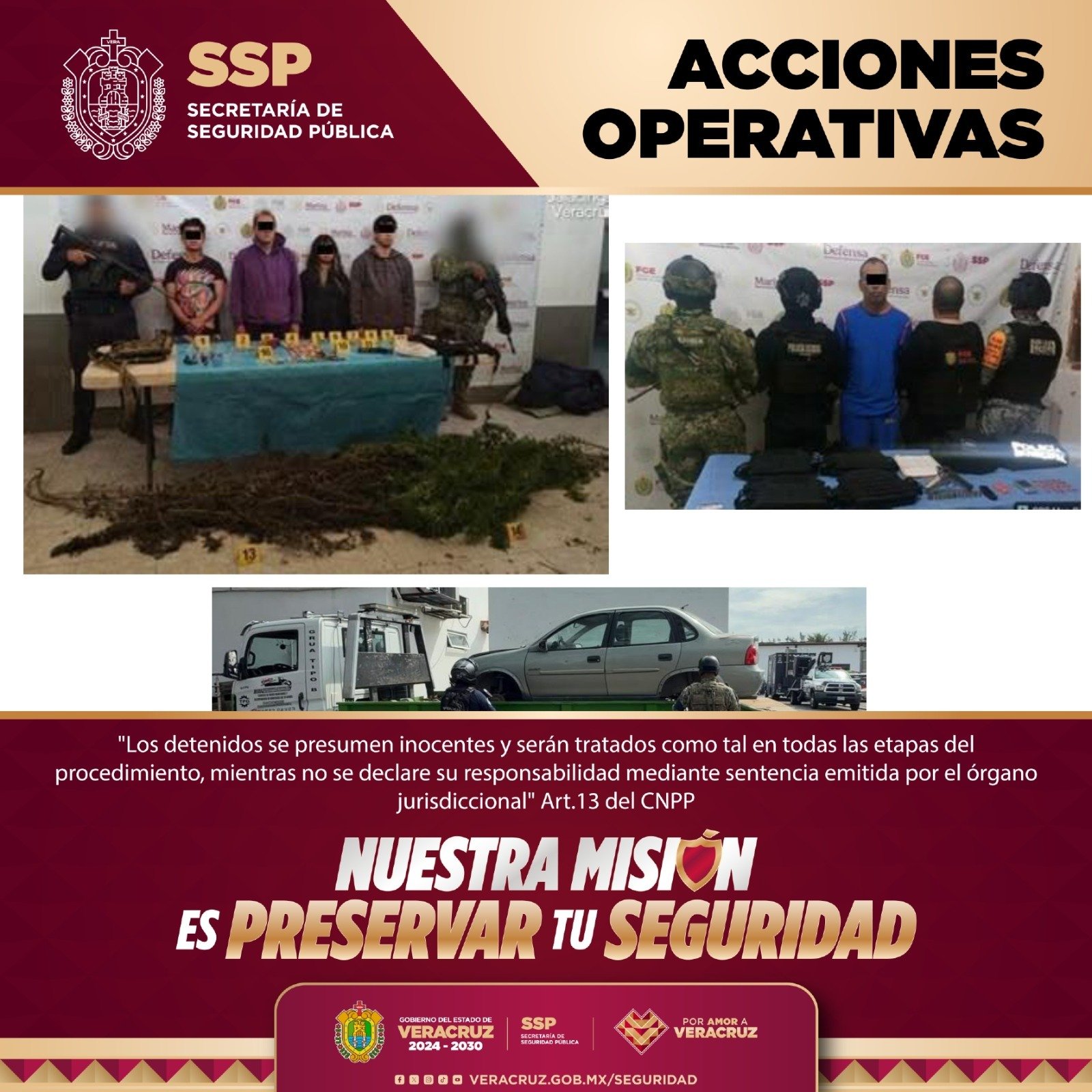 Detenidos 11 presuntos integrantes de células delictivas durante operativos coordinados