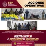 Aprehenden a 38 personas y decomisan más de 200 dosis de sustancias ilícitas: SSP